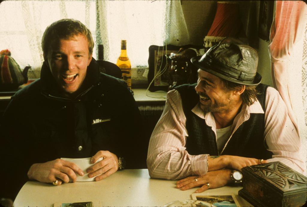 IMDb's tweet photo. "Have I made myself clear, boys?" 👊 #Snatch was released 20 years ago today! https://t.co/ejSt9IOgyh @realguyritchie #BradPitt https://t.co/TOaQGfldlU