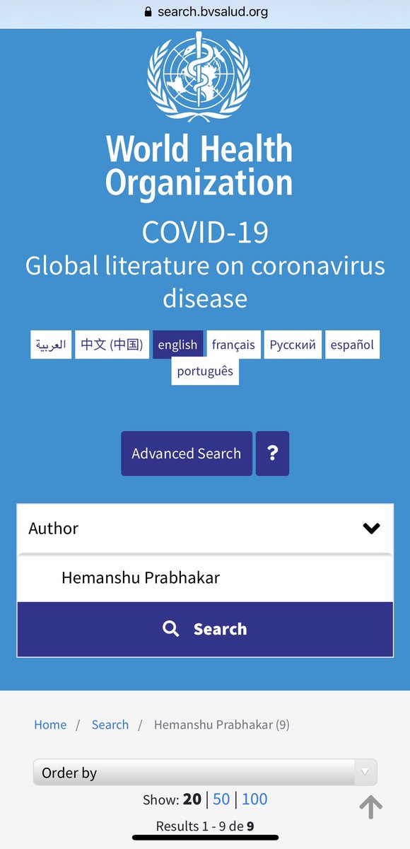 <a href="/InduKapoor07/">Indu Kapoor</a> So happy to see 9 of our articles on #COVID19 on the #WHO site.