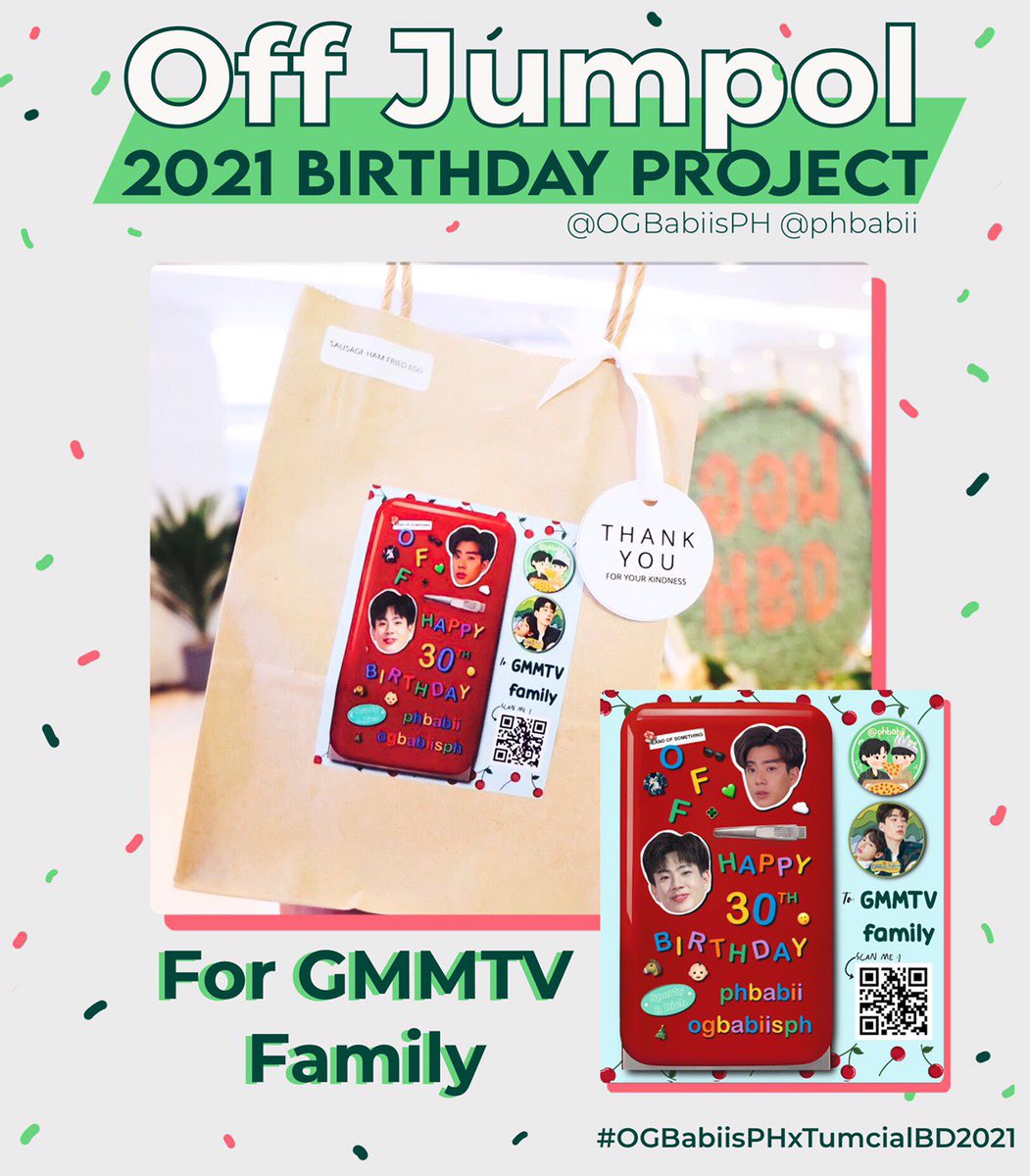 To <a href="/offgun_family/">OFFGUN_FAMILY</a>: For your efforts of handling the birthday projects by inter-fans, we are sending you this food support to give our thanks.

Likewise, the GMMTV family will receive these sets of food to show our appreciation. Thank you so much. 🙏🏻👶

#OGBabiisPHxTumcialBD2021