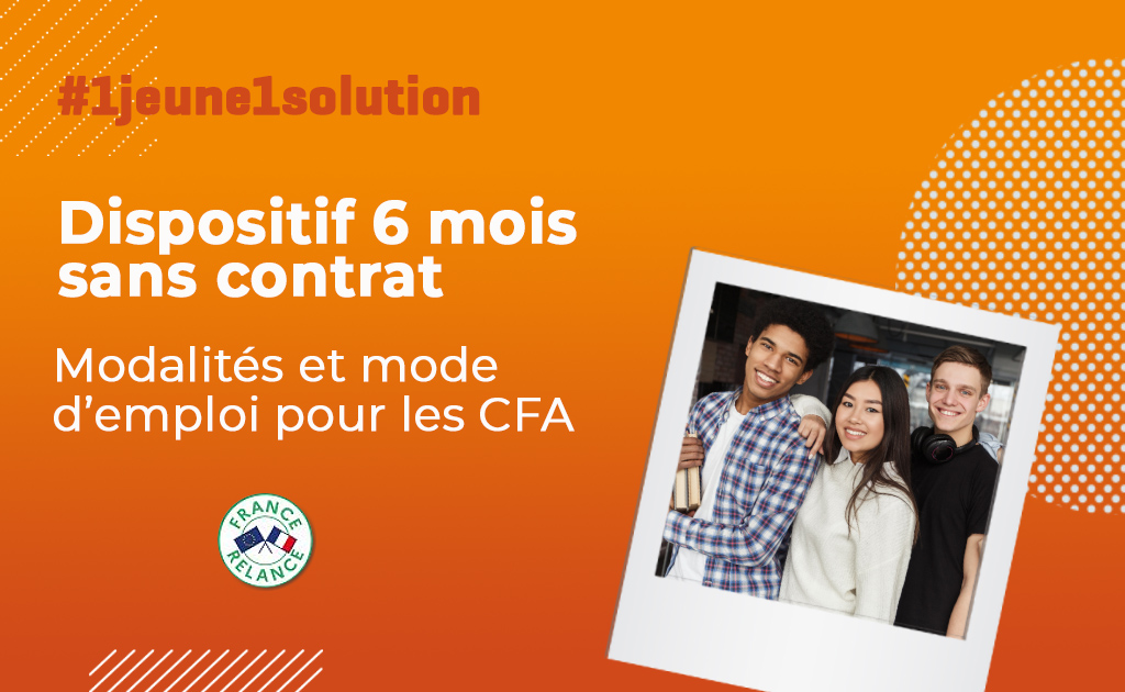 [#1jeune1solution] Tout savoir sur le dispositif 6 mois sans contrat : 
✔️ Un délai de 6 mois pour signer un contrat #apprentissage
✔️Un financement garanti pour les #CFA dès l’entrée du jeune en formation
En savoir ➕ : bit.ly/3oILVXC