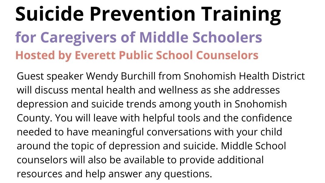 EPS_MTSS's tweet photo. Do you have a Middle School Student in your life? EPS Middle School Counselors are sponsoring a Suicide Prevention Training for Caregivers. Please join them and learn how to support your teen. Register links are on your schools website ~ 💗#EPS_CounselorsCare @DrIanBSaltzman https://t.co/fUBRlhSqcS