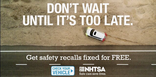 1408AUTOROW's tweet photo. https://t.co/tHpAk2jMhY urges consumers to be aware of Safety Recalls:
* Check for Recalls using your Vehicle Identification Number (VIN) at https://t.co/WTaM3oHmyk.
* Get Recalls fixed for FREE by contacting your Local Dealer.
* Sign Up for Recall Alerts about any future recall. https://t.co/tuxuAQZYox