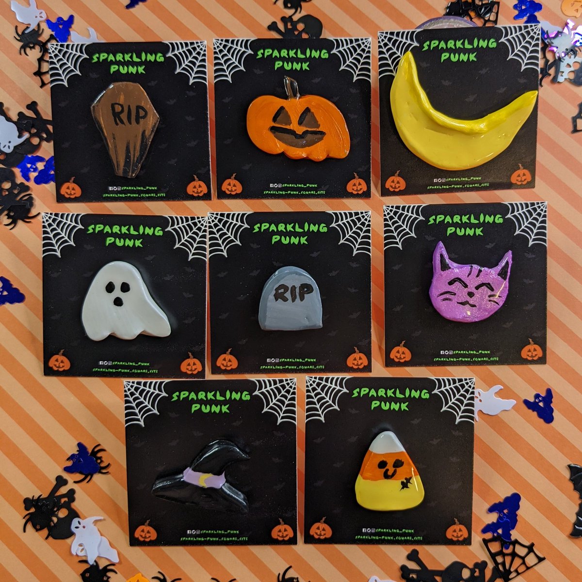 SpookyLilRocio's tweet photo. @scorpiomessy Hello 😊👋🏼💜💚
I sell Halloween Year-round stickers, handmade pins, Acrylic Charm Keychains, and more. ☺️ My business is @Sparkling_Punk 💖 https://t.co/PSTW3spsSG