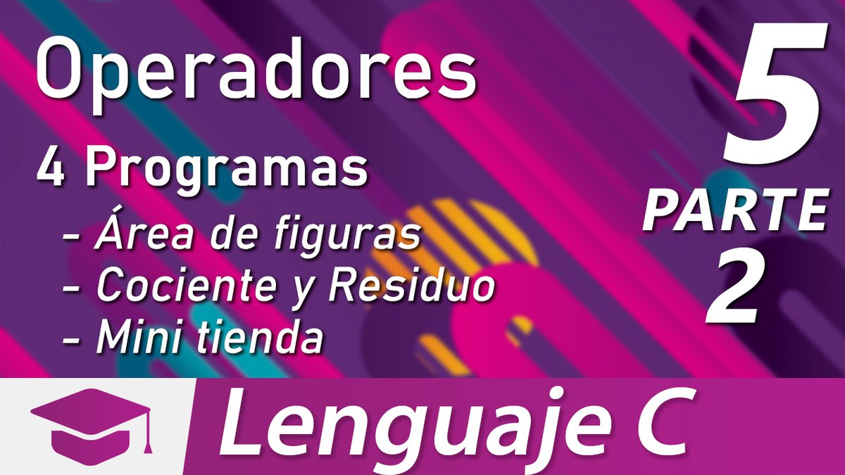 UECenter's tweet photo. Ya está disponible la parte 2 de la sesión de Operadores de nuestro curso de programación en Lenguaje C.
Sesión: https://t.co/hPijpJk5Xa
#UECenter #Cursos #YouTubeEdu #Programación #LenguajeC https://t.co/s3iF7J5T6I