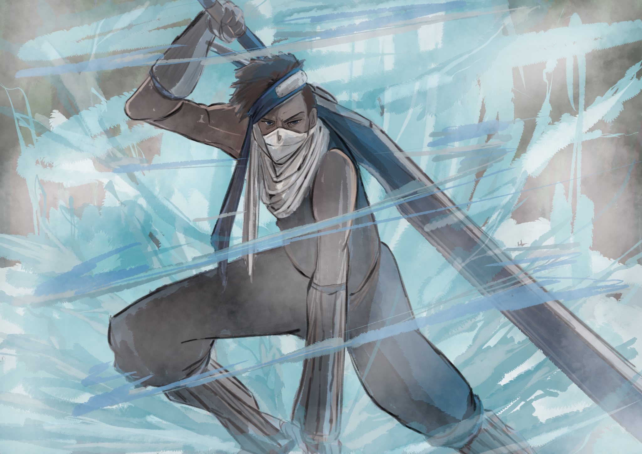 みなみ リン 再不斬 ザブザ 再不斬 ナルト イラスト Naruto Zabuza Illustration Art Design T Co Psfobraj5n Twitter