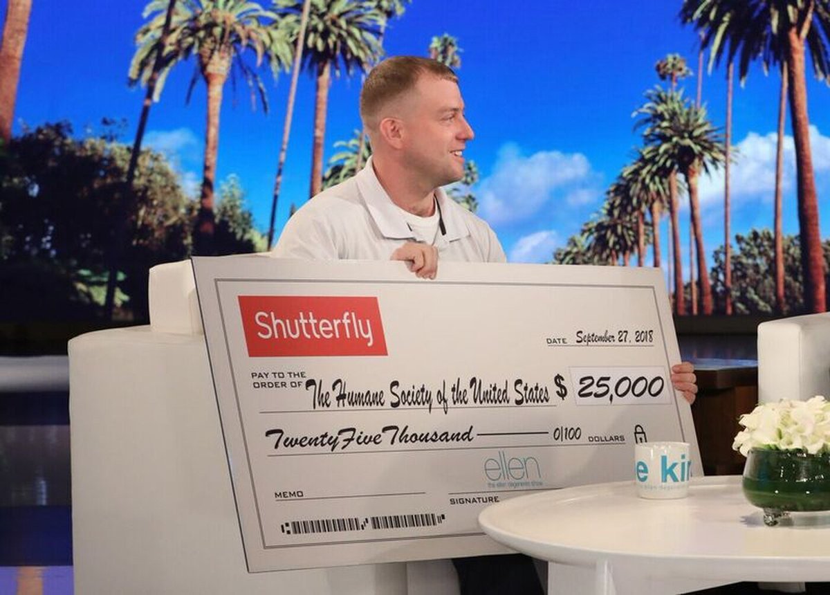 In 2018, Ryan Nichols drove 18 hours through the night to get people and animals to safety during Hurricane Florence.  @TheEllenShow said "It's people like Ryan Nichols, who rescue dogs in the middle of hurricanes, that give me hope for the world"  https://www.wect.com/story/39181544/man-who-rescued-people-animals-from-hurricane-honored-on-ellen/