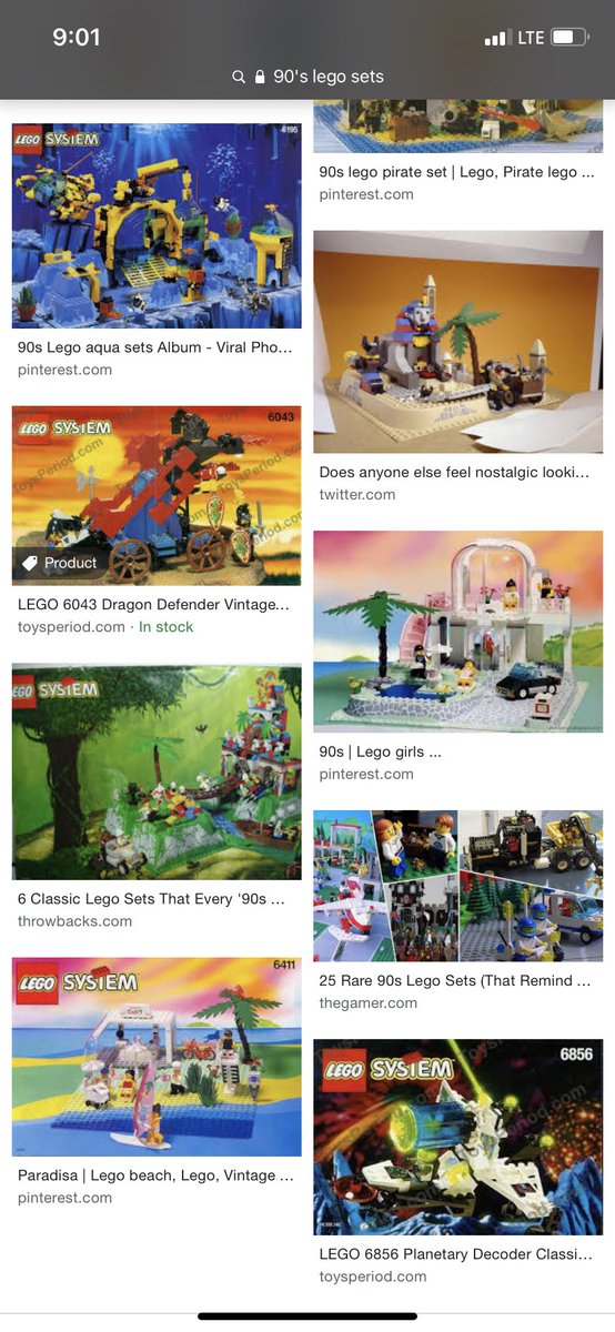 Thanks for joining me on this trip down memory lane. I realized after going through search results that I recognized nearly every set on there, despite owning only a few of the smaller ones.90’s Legos were undefeated.