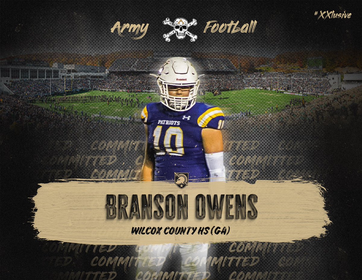 It is an honor and blessing to continue my football and academic career at the University of West Point! #GoArmy <a href="/CoachNateWoody/">Nate Woody</a> <a href="/RobStowe4/">Coach Rob Stowe</a> <a href="/ShielWood/">Shiel Wood</a> <a href="/CoachAdes/">Al Ades</a> <a href="/CoachCMorgan1/">Cam Morgan</a> @Stephen64375532 <a href="/RecruitGeorgia/">Recruit Georgia</a> @Mansell247