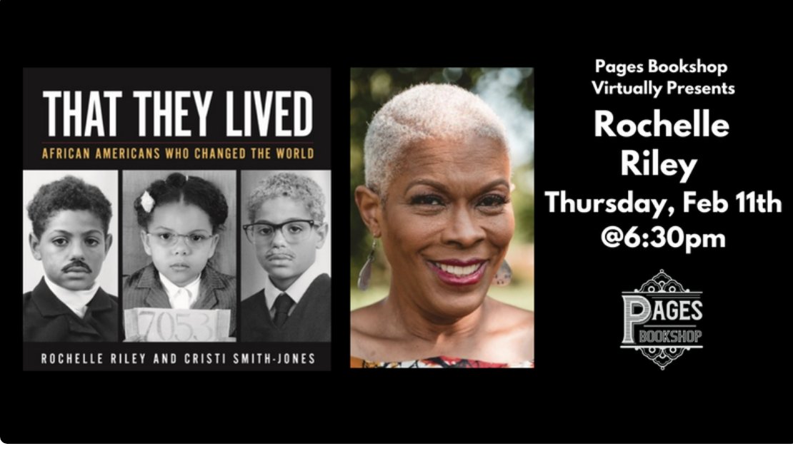 rochelleriley's tweet photo. DETROIT _ Please mark your calendars for my virtual appearance on February 11 at @PagesontheAve! We'll be discussing #ThatThe Lived and times that are molding our children. Register at:
https://t.co/RmaWCHWkyn
See you then! https://t.co/Hk4pFEnPu0