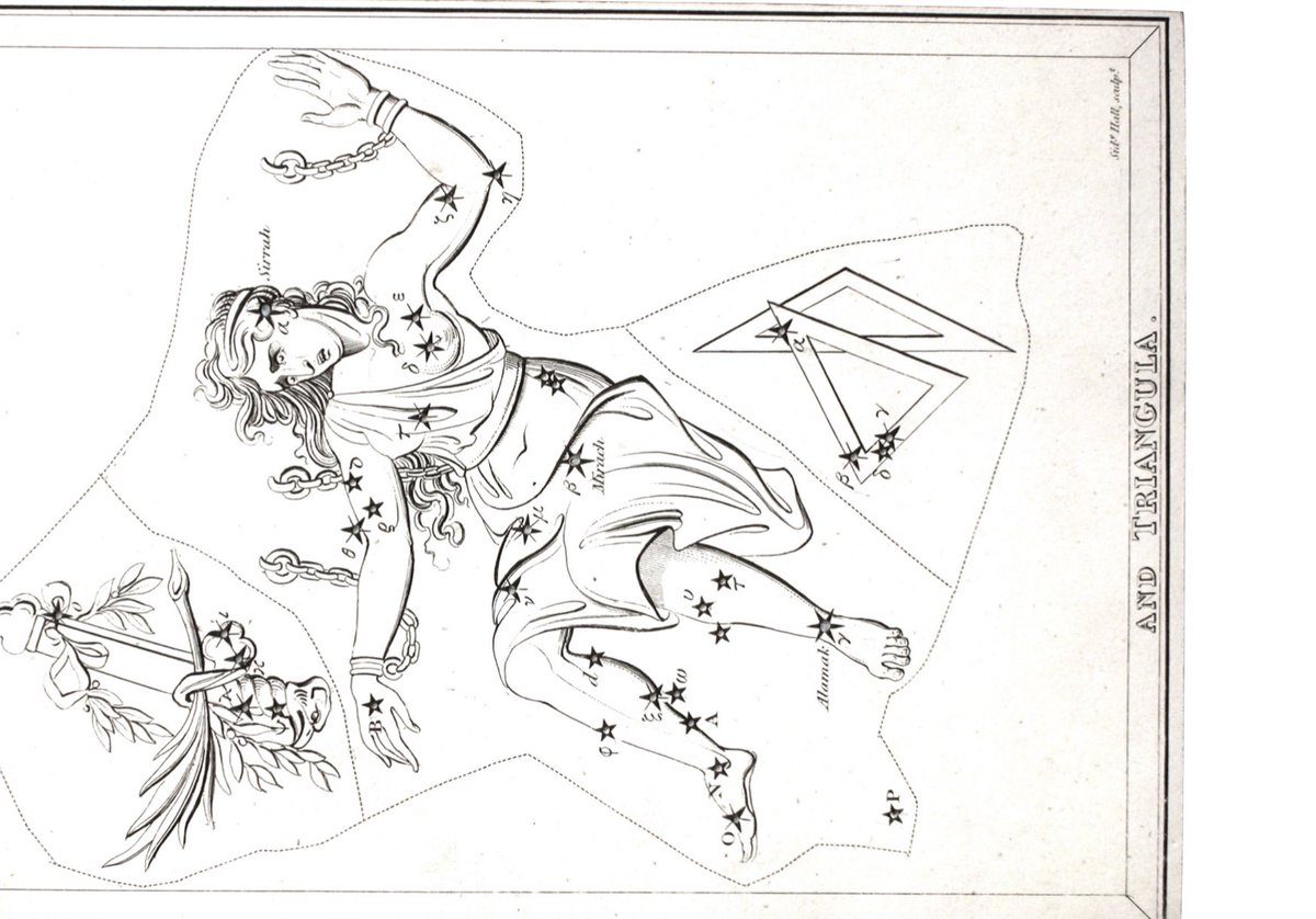 MrsEdenELA's tweet photo. Getting ready to go star gazing with this Urania’s Mirror constellation card of Andromeda. @DorOKSG https://t.co/kSr9FBXOca