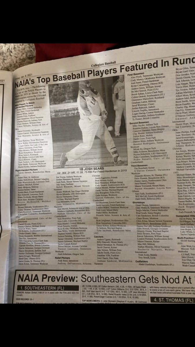 NAIA released its Top players to watch list today . 5 Regina Red Sox recruits on the list ! Let’s Go Sox !

#spartanrecruiting⭐️