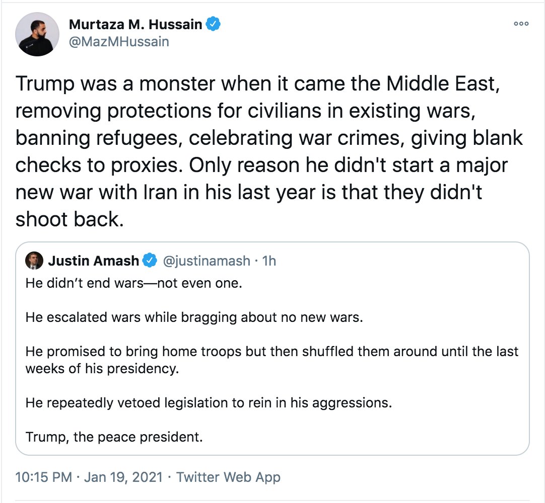 Trump's Wars — two takes:— from a top journalist on geopolitics — and a former congressperson/