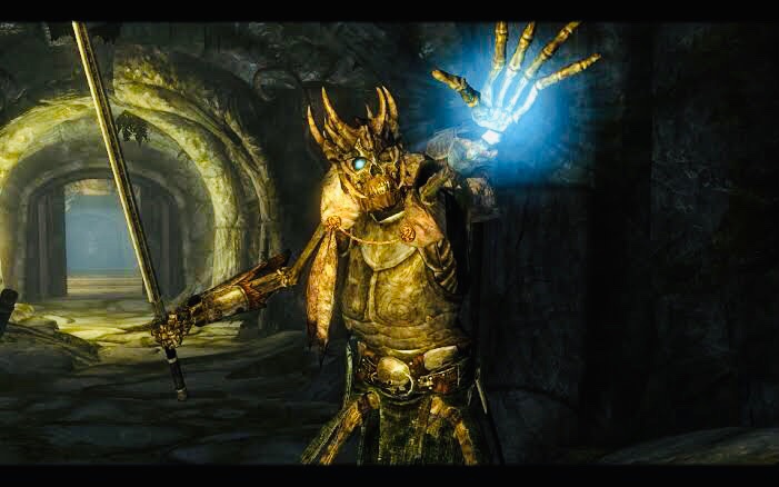 たぎるyos 私はアリア タムリエルを旅する者 吟遊詩人大学から依頼を受けた私は 死者の安息所に向かった そこでは吟遊詩人スヴァクニルの霊体に導かれ 隻眼のオラフと対決した ソリチュードの恒例行事 オラフ王の焚刑が復活したの