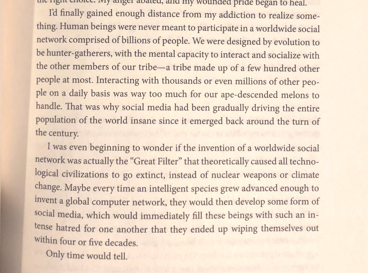 This excerpt from Ready Player Two seemed...timely