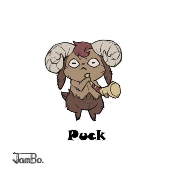 No65 Imp./ No66 Puck.インプは不和や苛立ちを愛する小悪魔。挑発するような動きで魔法を詠唱する。パックは悪戯大好きの妖精。ピンチには仲間を呼び集める。頭突きが痛い! 