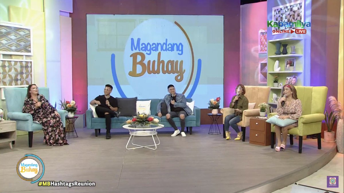 _MagandangBuhay's tweet photo. Alamin and bagong kwento about their love lives nina Hashtag Jimboy at Hashtag Paulo!

#MBHashtagsReunion https://t.co/hzkQiedSSW