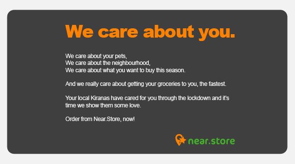 near_store's tweet photo. Here's what we want to say to you guys! We care about you and your family too! Order Now from @near_store !
#Wecare #care #family #nearstore #grocery #samedaydelivery #onlineshopping #grocery #onlinegrocery https://t.co/5fKNCk6Ewr