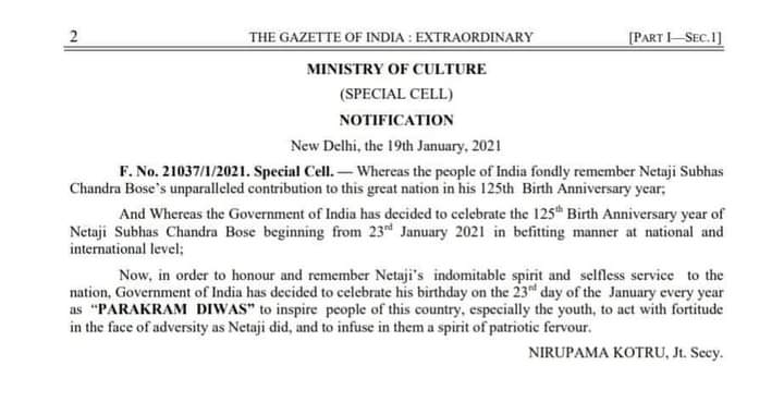 brmsunion's tweet photo. नेताजी सुभाषचंद बोस के 125वी जयंती पर उनके जन्मदिन को (23 Jan) "पराक्रम दिवस" के रूप में मनाने के संस्कृति मंत्रालय भारत सरकार के इस फैसले  तथा #Howrah_Kalka ट्रेन को #NetajiExpress के नाम से कार्यान्वित किये जाने का @brmsunion हार्दिक अभिनंदन करता हैl https://t.co/YvYfSqkXID