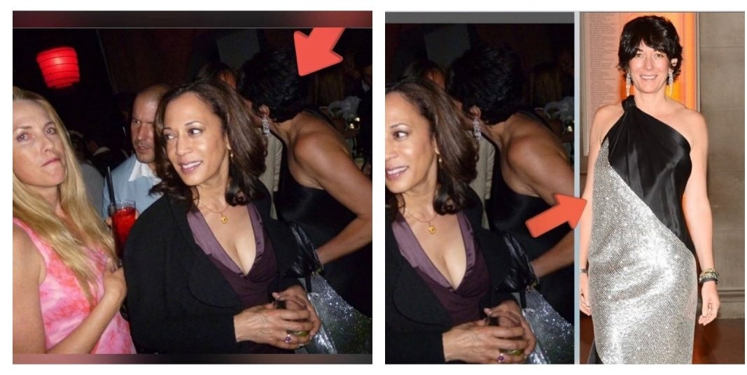 KAMALA & GHISLAINE 
Captured on camera, Kamala Harris and Ghislaine Maxwell attend same party hinting to shared social circles. Are there other attachments we should know about?
x.com/benjaminabock/…