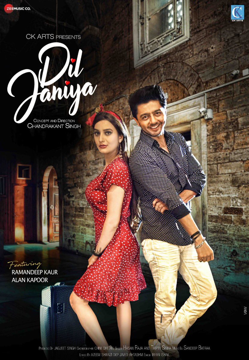 c_ksingh's tweet photo. Watch the song on 22nd January on ⁦@ZeeMusicCompany⁩ .. ⁦@azeemshiraz⁩ ⁦@SANDEEPBATRAA⁩ ⁦@CKArts1⁩ ⁦@alankapoor⁩ #diljaniya .. ⁦@laljiwagh⁩ ⁦@RajaHasanSagar⁩ https://t.co/z9KIxRbZKd