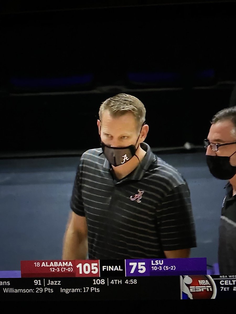 Great 30 point win, 105-75, for ⁦<a href="/AlabamaMBB/">Alabama Men’s Basketball</a>⁩ and ⁦<a href="/nate_oats/">Nate Oats</a>⁩ tonight in Baton Rouge. Best Bama record in 34 years. RTR!
