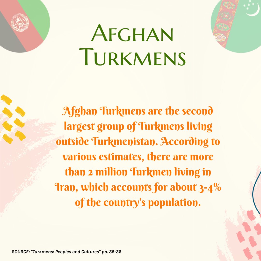 TurkmenFACTS's tweet photo. Afghan Turkmens are the second largest group of Turkmens living outside of Turkmenistan. Below are some information about Afghan Turkmens. https://t.co/IsHnvlLRF7