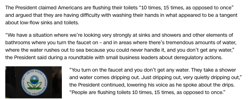 The "elements of bathrooms" speech is also up there