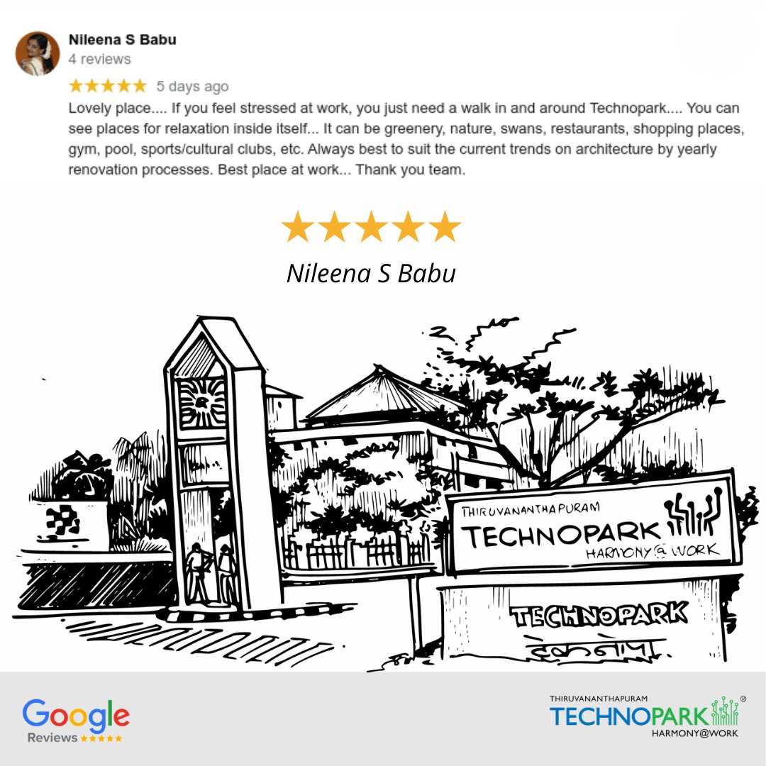 Why not let our happy coworkers do the talking?

#Technopark #TechnoparkTrivandrum #Trivandrum #TechnoparkToday #WhatsAroundTrivandrum #TechnoparkDiaries #Kerala #TrivandrumGram #ItsTrivandrum #Testimonials