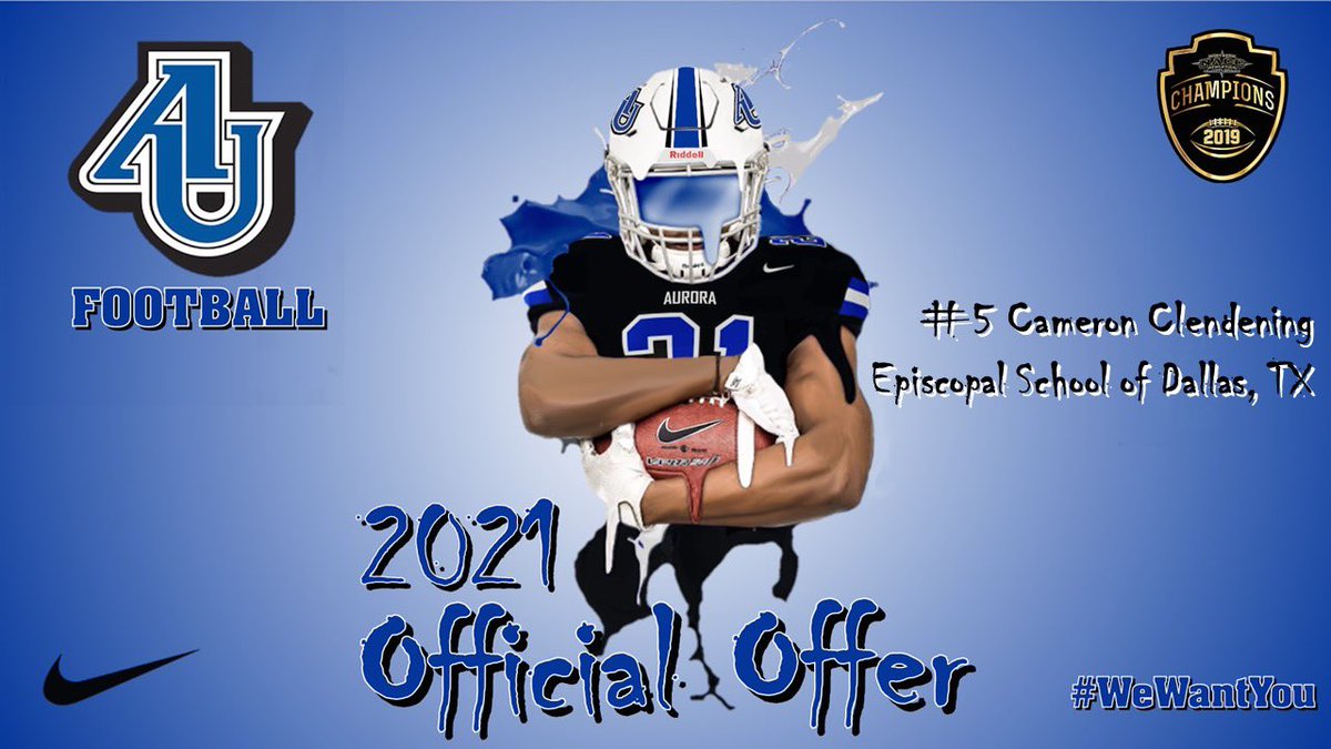 everythingmavss's tweet photo. After a great convo with @CoachBHarner, I am blessed to say that I have received an offer to play football at the prestigious Aurora University! #GoSpartans https://t.co/y6seUXwO8t