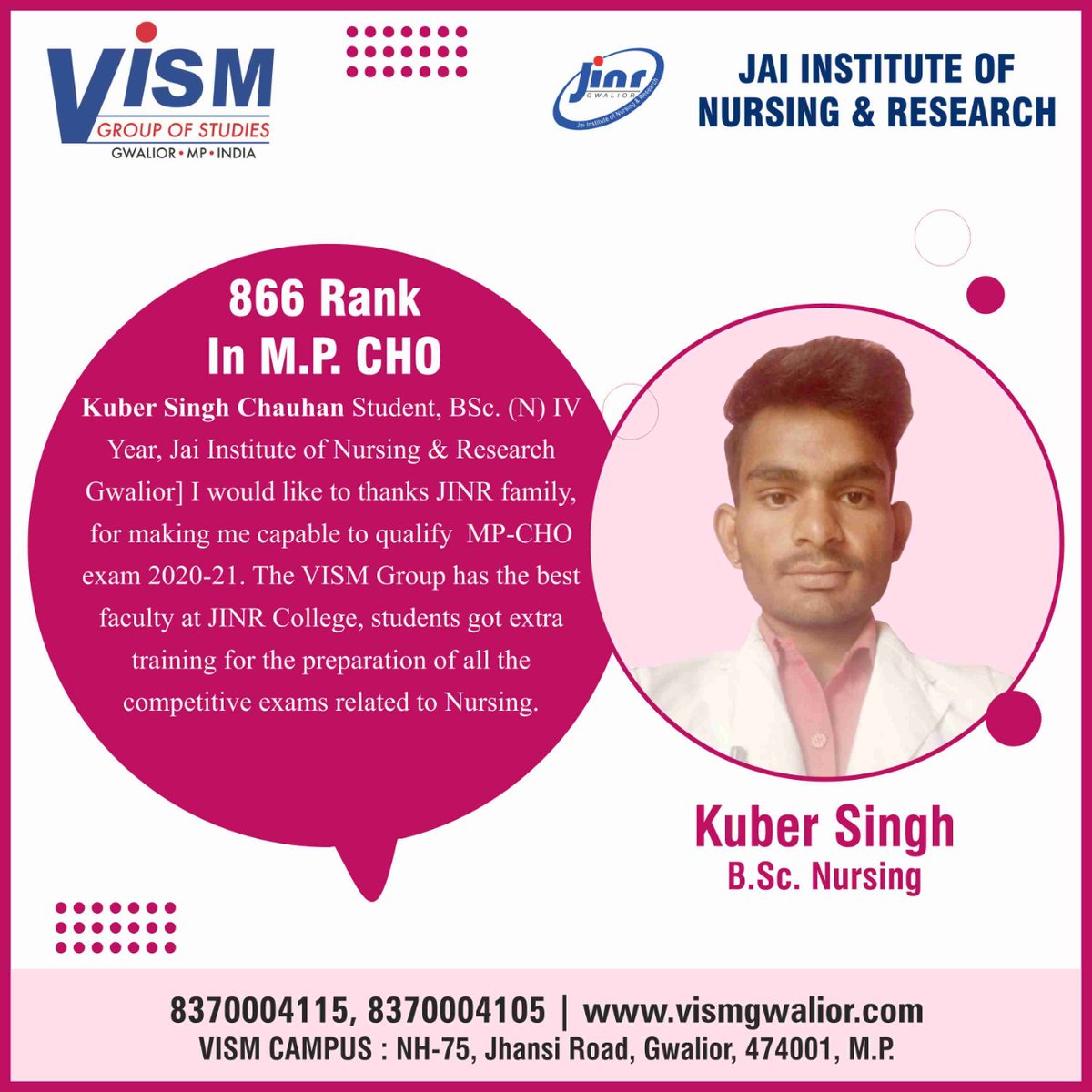 VISMGwalior's tweet photo. #BestCollege #CollegeStudents #BestNursingCollege #Gwalior #MPCHO #CommunityHealthOfficer_Exam
#Jai_Institute_of_Nursing_and_Research #JINR_Gwalior #VISMGroup

#सर्वश्रेष्ठ_नर्सिंग_महाविद्यालय #ग्वालियर https://t.co/jMGaD4drsy