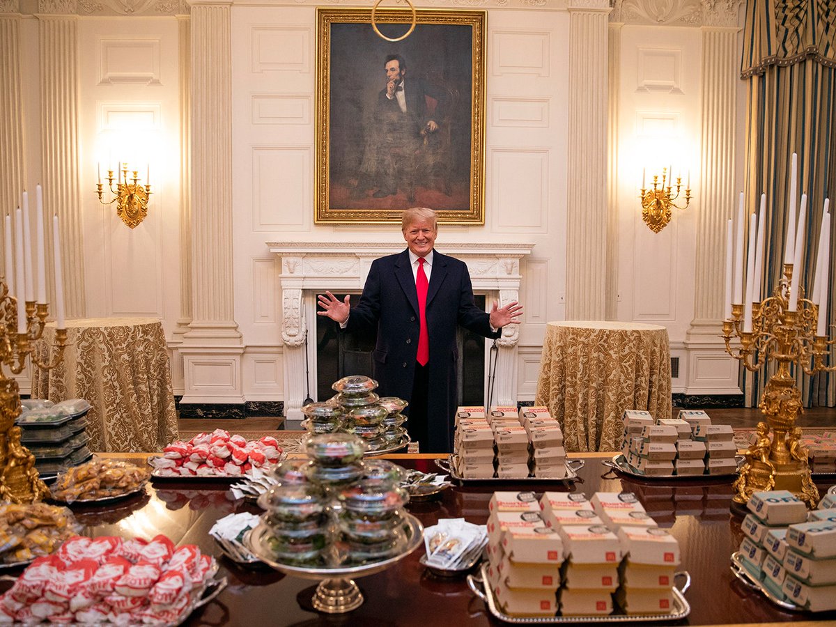 All the weird, disgusting food, hilariously chronicled by  @david_j_roth. The burger (not pictured), the royal fast food banquet, the bell pepper, the lobster, the taco salad.