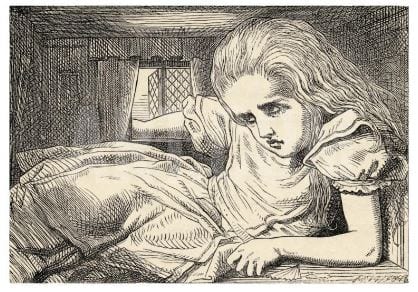 hekint's tweet photo. The perception of shrinking and tremendous growth are symptoms of the #AliceInWonderland Syndrome, in which objects are seen as smaller (#micropsia) or larger (#macropsia) than they are in reality, usually in the context of a visual #hallucination. https://t.co/k9OPmkX2f4 https://t.co/cEJhwMPySd