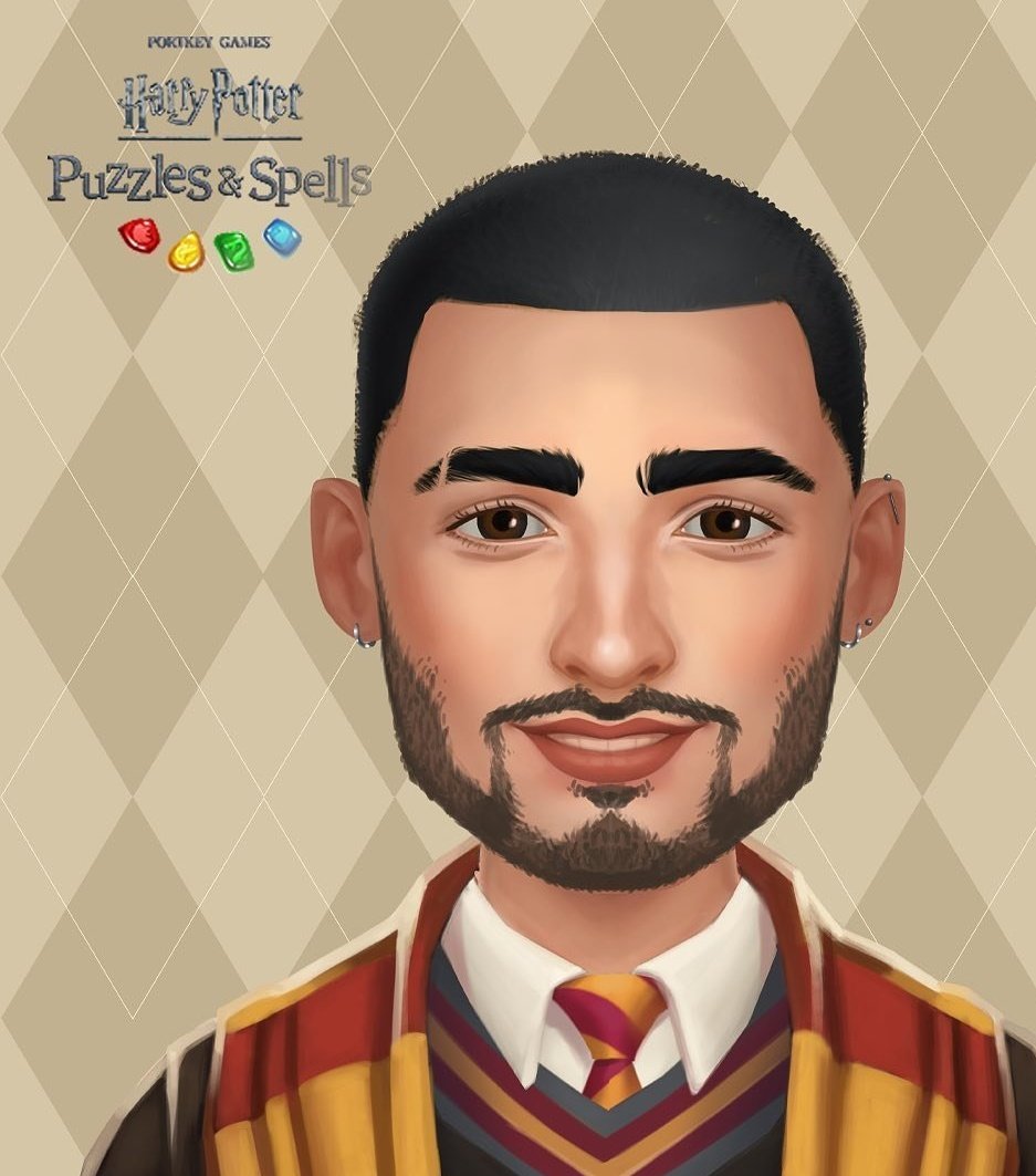 zayn being a slytherin but choosing gryffindor colors to wear... and not forgetting the eyebrow slit .