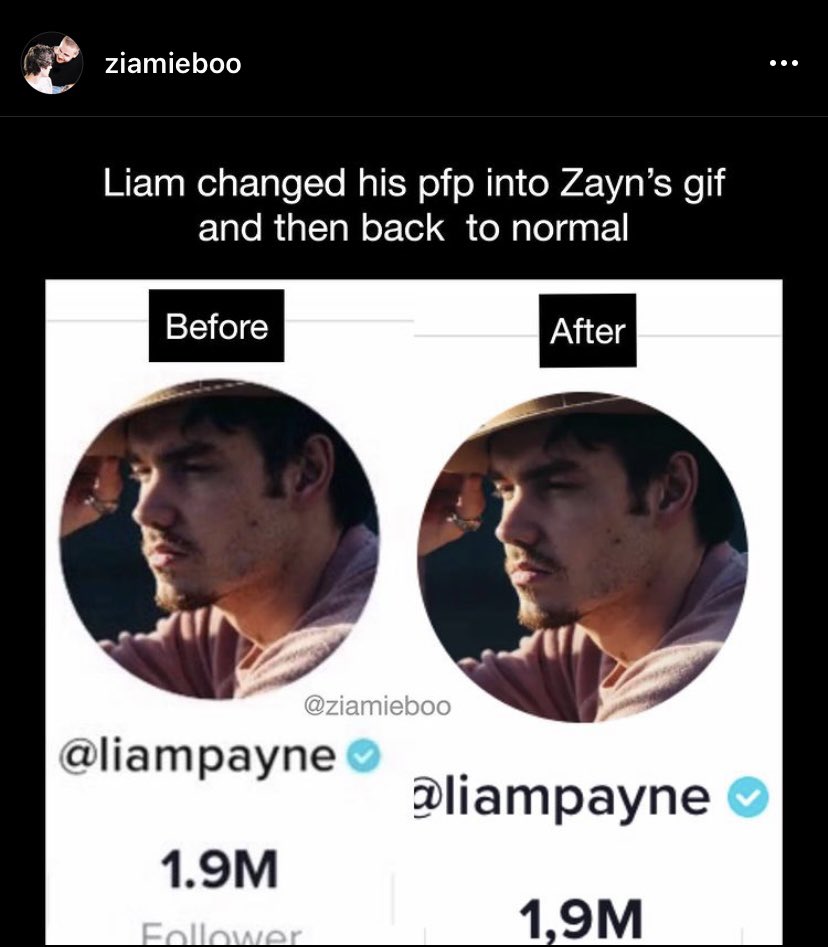 Liam changing his tik tok pfp for a gif of zayn happened in August 2020 not in 2012.