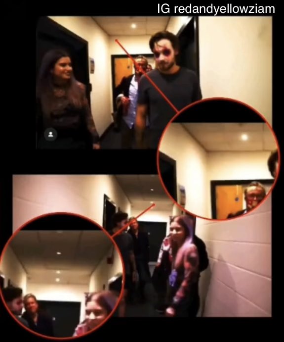 zayn taking a selfie showing the ceiling...to discover Liam's show venue had the same ceiling