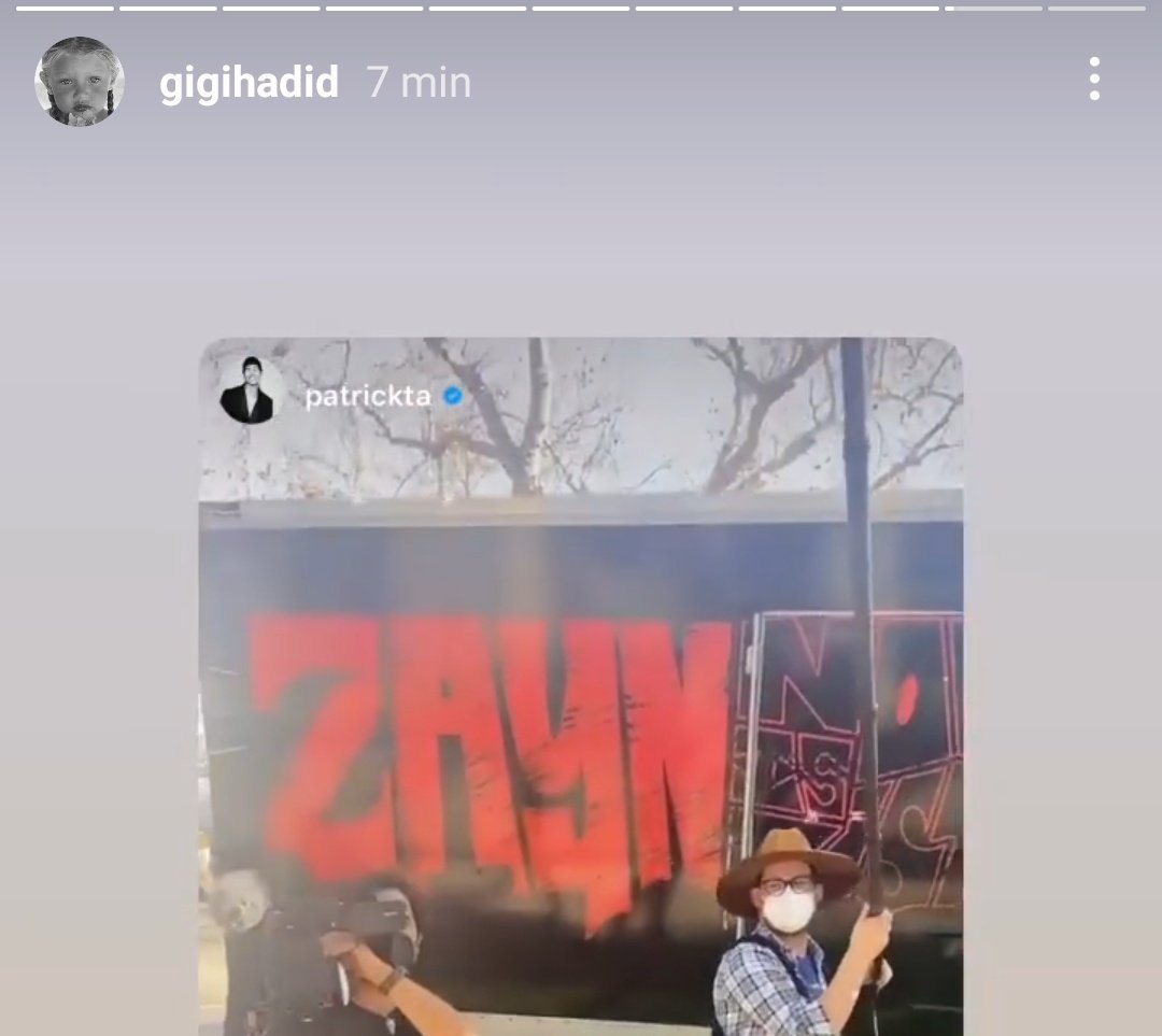 Zayn ignoring gg stories on IG . reposting everyone else's stories but hers.