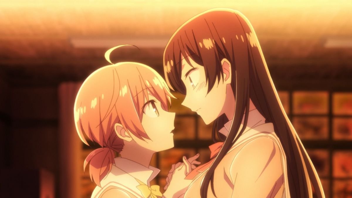 1. Bloom Into You (Yagate Kimi ni Naru)canon. CANON. A very smart show that tackles very relatable issues about how everyone perceives love. Also read the manga, Yuu and Touko's story doesn't end with the anime.
