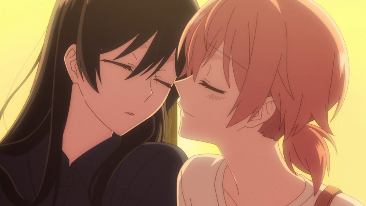 1. Bloom Into You (Yagate Kimi ni Naru)canon. CANON. A very smart show that tackles very relatable issues about how everyone perceives love. Also read the manga, Yuu and Touko's story doesn't end with the anime.