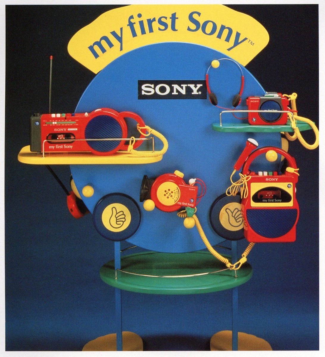 EvanCollins90's tweet image. Point-of-Sale &amp;amp; Packaging finds from various books

My First Sony electronics display, France - designed by Prisme (June 1991)