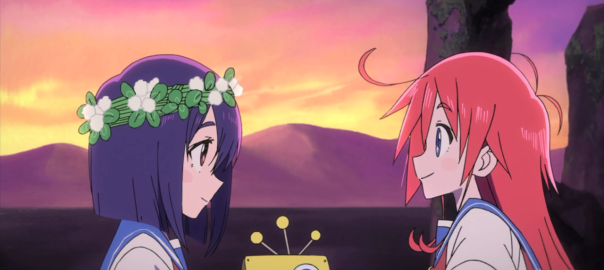 8. Flip Flappersbasically canon, magical girls, idk how else to describe this other than a wild, trippy ride but it's wonderful; a zany, colorful love story