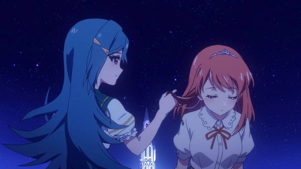 14. Lapis Re:LiGHTsthe same premise as all the Bushiroad franchises above, if you loved those, you’ll loveeee Lapis Re:Lights. It’s idols set in a fantasy setting with magic interwoven into the performances, and also Yuri Undertones Galore