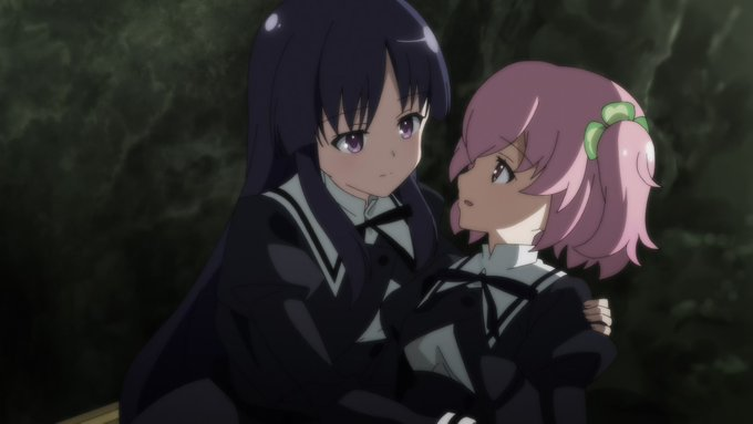 15. Assault Lily: Bouquetbasically canon. It has “yuri” in the title, the main characters names are Yuyu and Riri, they acknowledge their shipname as Yuri, they virtually adopt a daughter that they also name Yuri, you see where i’m going with this