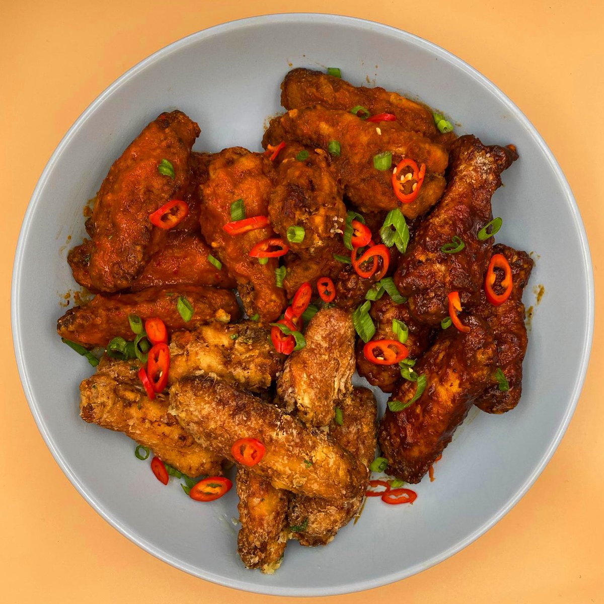 The holy trinity on wings....🤤🤤🤤

I mean cummmmmoooon with the flavours!