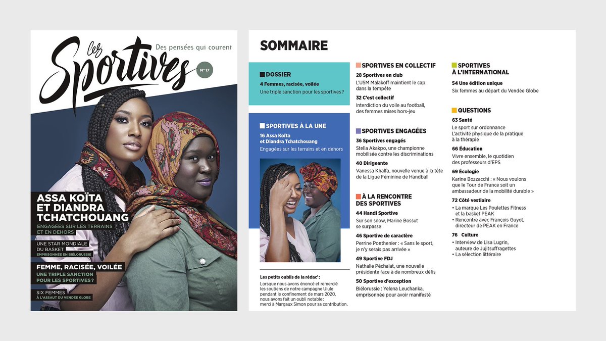 ffhandball's tweet photo. Le numéro 1⃣7⃣ de @lessportivesmag est paru ! 📰

Merci à la rédaction pour sa contribution à la médiatisation du handball féminin ! 💪  

#SportFemininToujours #PlusDeSportAuFeminin https://t.co/H1WXg2E5Bf