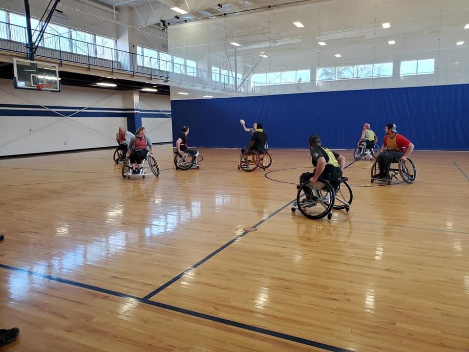 USAWhRL's tweet image. Just a few snaps of our #USAWhRLCombine in preparation for the #RLWC2021 some promising athletes! And we are just scratching the surface #RugbyLeague #TeamUSAWhRL #USAWhRL #WheelchairRL #WheelchairAthletes #WheelchairSport #AdaptiveSports #AdaptiveAthletes