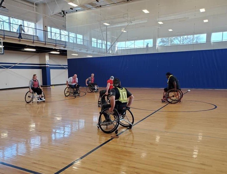 USAWhRL's tweet image. Just a few snaps of our #USAWhRLCombine in preparation for the #RLWC2021 some promising athletes! And we are just scratching the surface #RugbyLeague #TeamUSAWhRL #USAWhRL #WheelchairRL #WheelchairAthletes #WheelchairSport #AdaptiveSports #AdaptiveAthletes