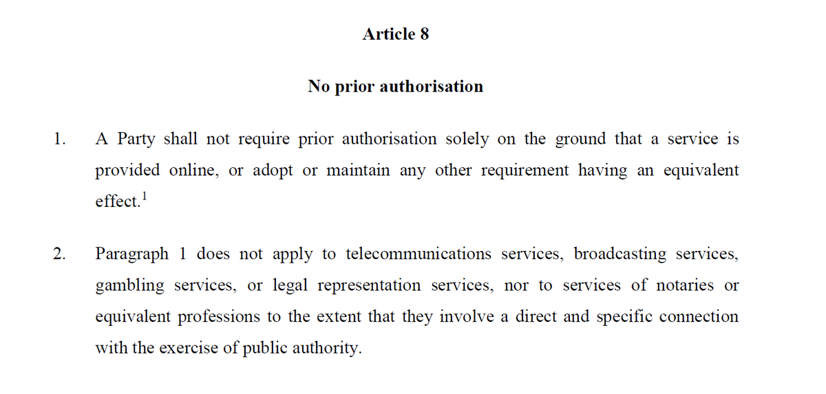 To be clear, this provision is not unique to the  #TCA. An almost identical provision is also included in the EU's proposal for the EU-NZ FTA . It hence seems safe to assume that this was an EU ask, not a concession to the UK.