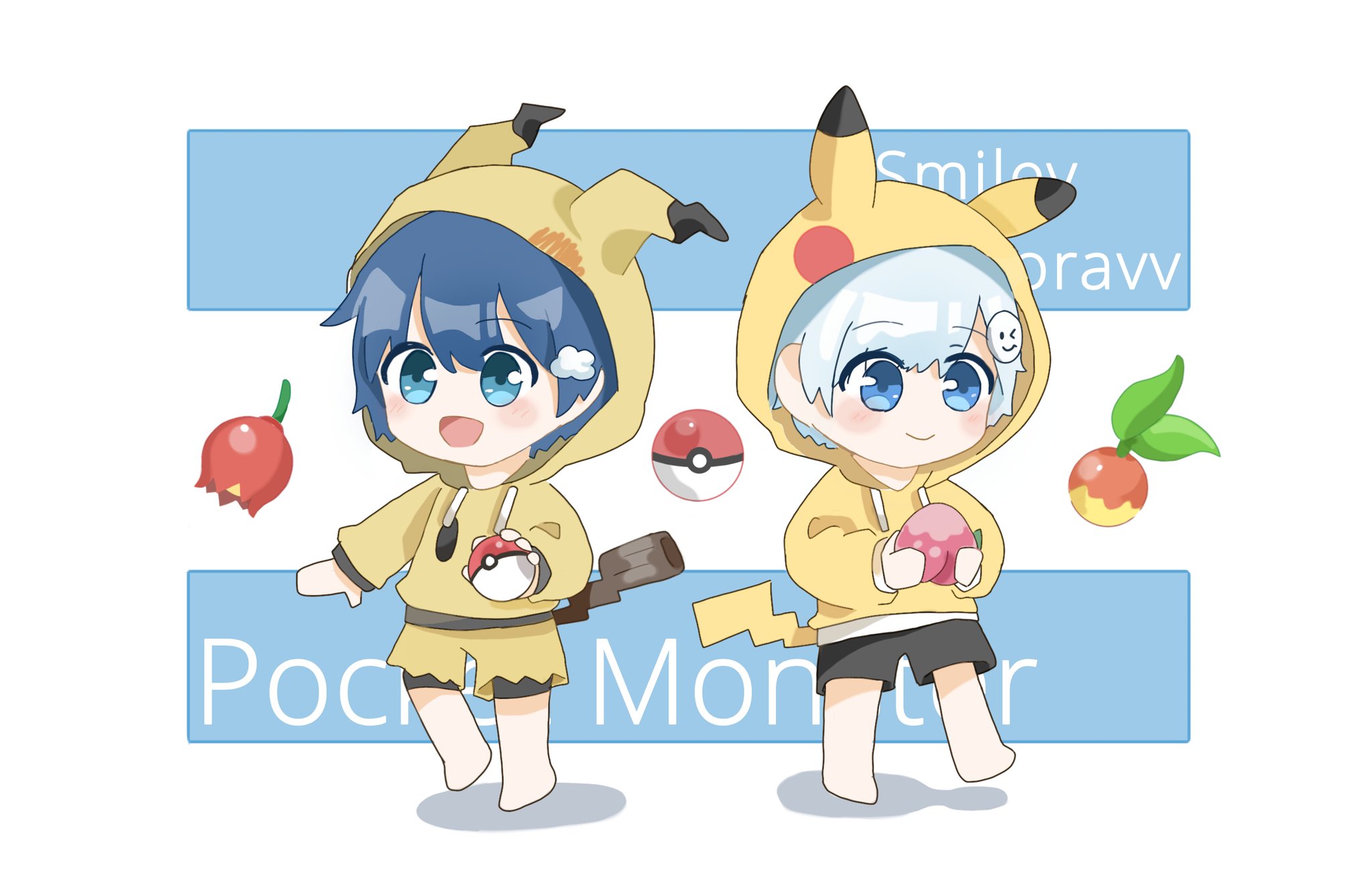 れい ポケモンパーカーでおそろい スマイリーイラスト びびあーと T Co 3fqdnw51r4 Twitter