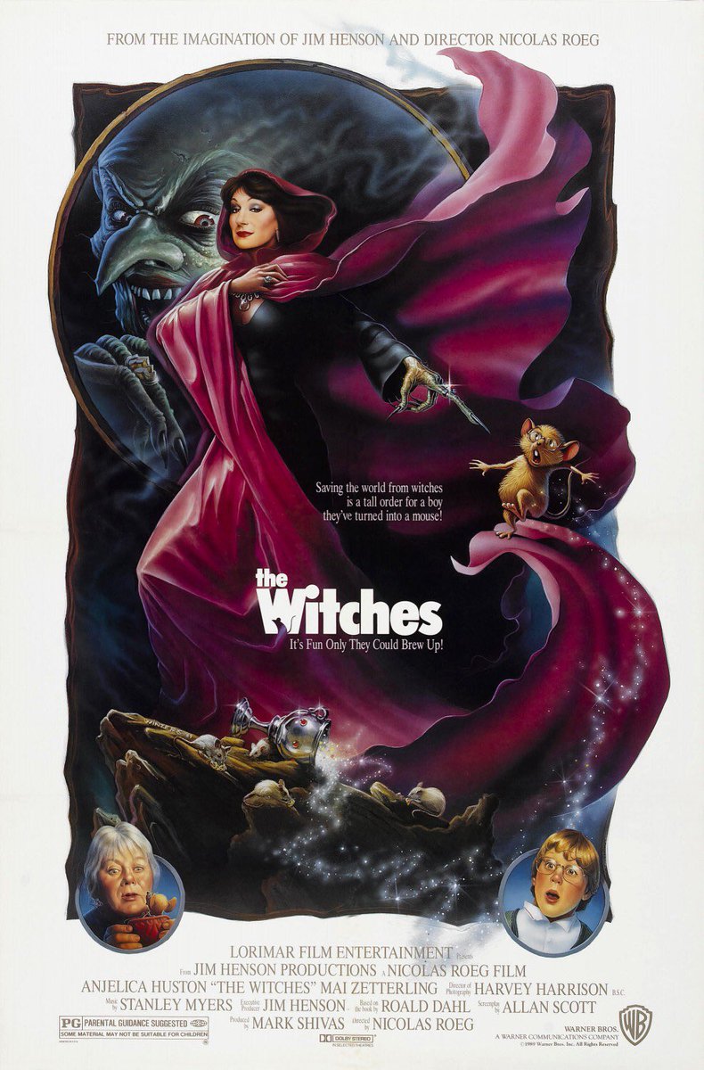 20. THE WITCHES (1990)THE WITCHES is a great gateway horror movie that you can show your kids.It’s not explicitly gruesome, but it is scary, both visually and thematically.Angelica Huston in particular is a reason to watch.  #Horror365  #365DaysOfHorror