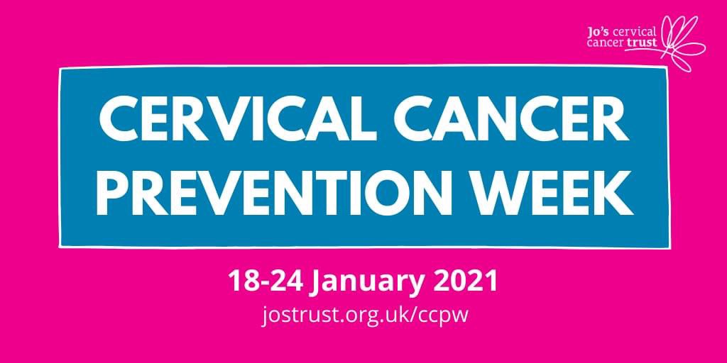 Cervical cancer is the most common cancer in women aged 35, and 75% of cervical cancers are prevented by cervical screening (smear tests). Cervical Cancer Prevention Week encourgages women to reduce their risk of the disease by promoting steps to take to look after their health